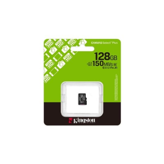 Scheda microSD Kingston Canvas Select Plus 128GB 150 MB/s A1 UHS-I V10