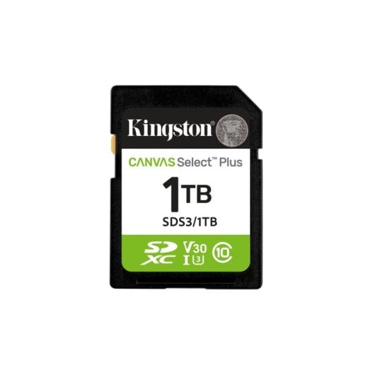 Tarjeta SD Kingston Canvas Select Plus Gen3 1 TB 150 MB/s UHS-I U3 V30