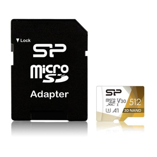 Scheda MicroSD Silicon Power SP512GBSTXDU3V20AB 512GB UHS-I U3 V30 100MB/s 80MB/s