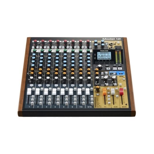 Mesa de mezclas Tascam Model 12 12 canales Bluetooth USB color madera