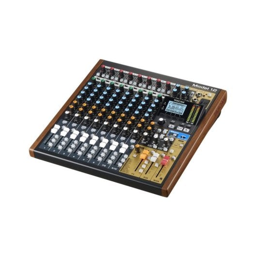 Mesa de mezclas Tascam Model 12 12 canales Bluetooth USB color madera