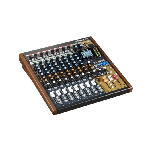 Mesa de mezclas Tascam Model 12 12 canales Bluetooth USB color madera