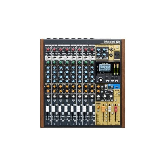 Mesa de mezclas Tascam Model 12 12 canales Bluetooth USB color madera