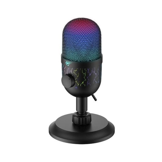 Micrófono Havit Gamenote GK52 USB cardioide con LED y mute