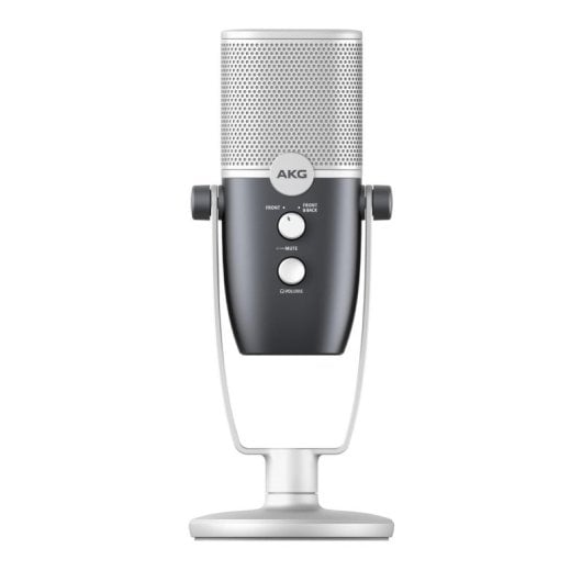 Micrófono AKG Ara USB condensador giratorio alta resolución blue/silver