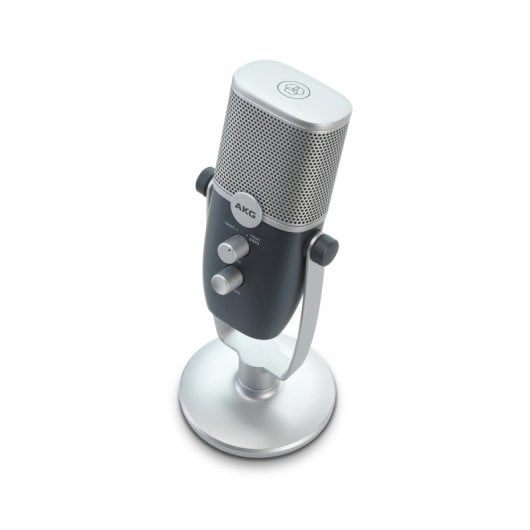 Micrófono AKG Ara USB condensador giratorio alta resolución blue/silver
