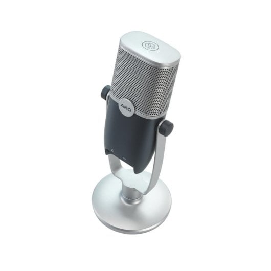 Micrófono AKG Ara USB condensador giratorio alta resolución blue/silver