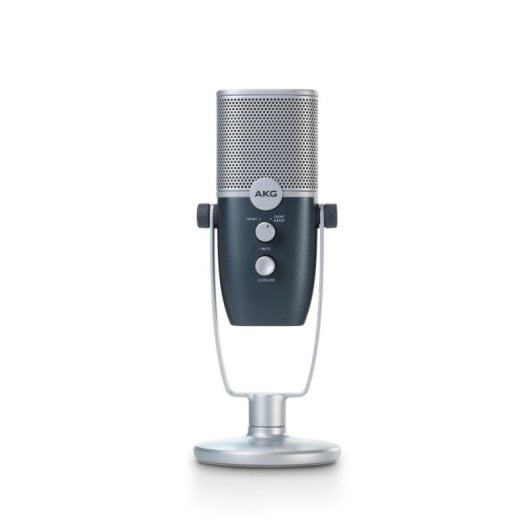 Micrófono AKG Ara USB condensador giratorio alta resolución blue/silver