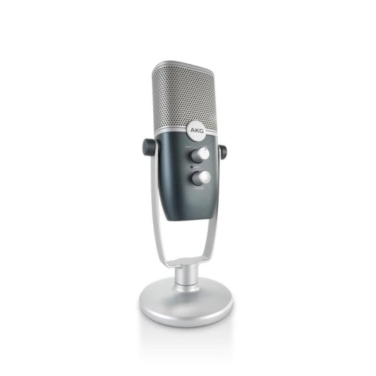 Micrófono AKG Ara USB condensador giratorio alta resolución blue/silver