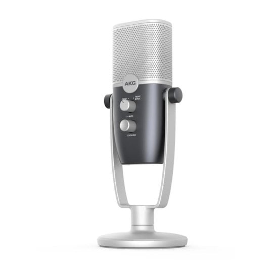 Micrófono AKG Ara USB condensador giratorio alta resolución blue/silver