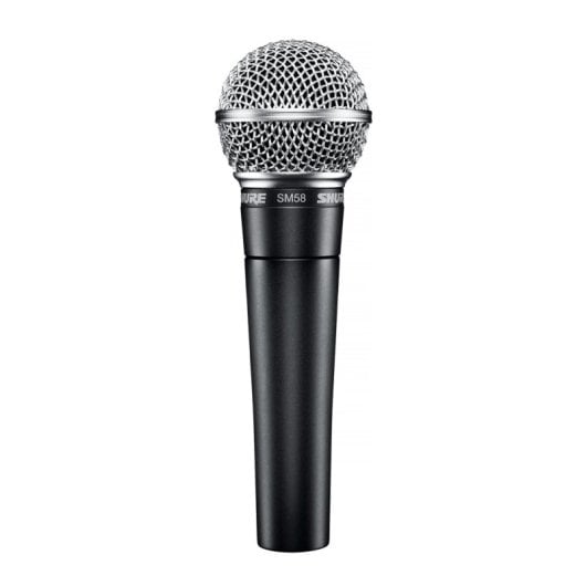 Mikrofon Shure SM58 XLR cardioid schwarz für Studio und Bühne