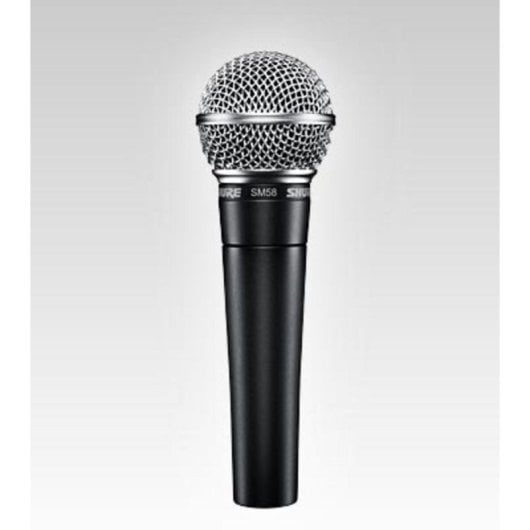 Mikrofon Shure SM58 XLR cardioid schwarz für Studio und Bühne