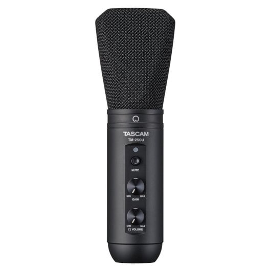 Microfono Tascam TM-250U USB supercardioide con uscita cuffie e supporto