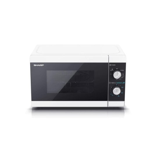Microonde Sharp YC-MG01E-W 20L 800W con Grill e Controllo Rotativo