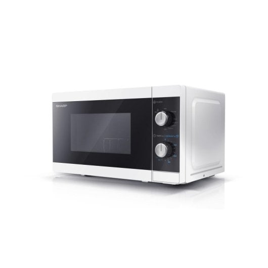 Microonde Sharp YC-MG01E-W 20L 800W con Grill e Controllo Rotativo