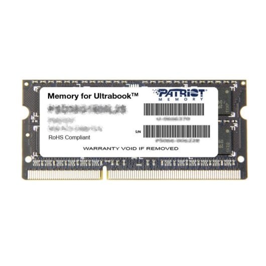Memoria RAM Patriot 8GB 1x8GB DDR3 1600MHz SO-DIMM CL11 Unbuffered