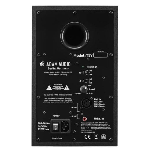 Altavoces Adam Audio Activos Entrada XLR 106 dB Negros 45-25000 Hz