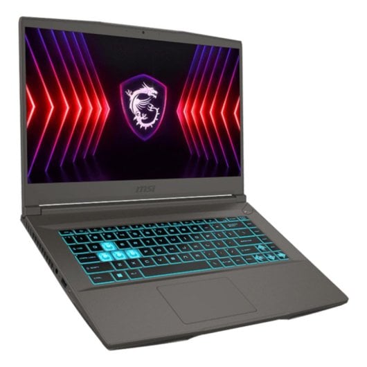 Notebook MSI Thin 15 15.6" Intel Core i5-12450H 16GB 512GB SSD RTX 3050 4GB Grau