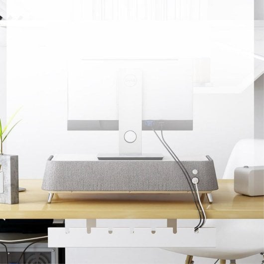 Organizador de cables Activejet CMP502 metálico blanco para escritorio 500 mm