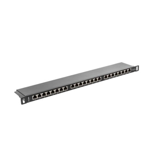 Patch Panel Lanberg PPS5-0024-B 24 Puertos Rack 0.5U Cat5e Metal Negro