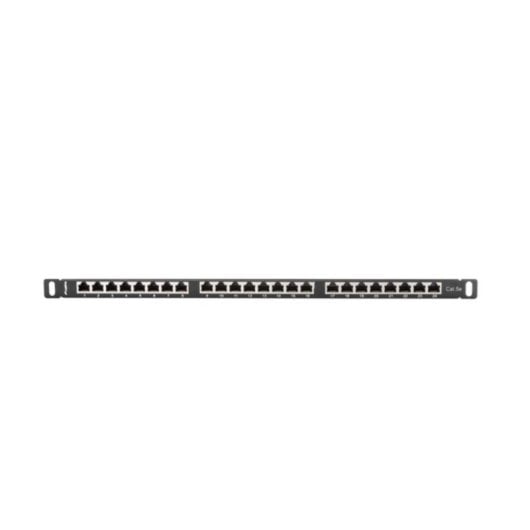 Patch Panel Lanberg PPS5-0024-B 24 Puertos Rack 0.5U Cat5e Metal Negro