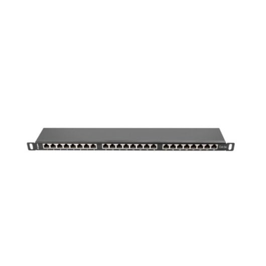 Patch Panel Lanberg PPS5-0024-B 24 Puertos Rack 0.5U Cat5e Metal Negro
