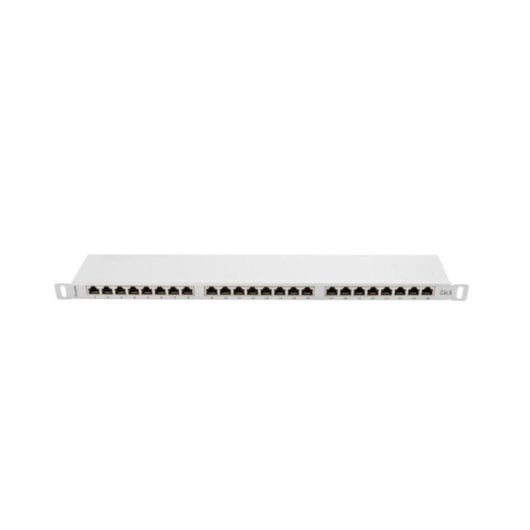 Patch Panel Lanberg PPS6-0024-S 24 puertos RJ-45 Cat6 metálico rack 0.5U