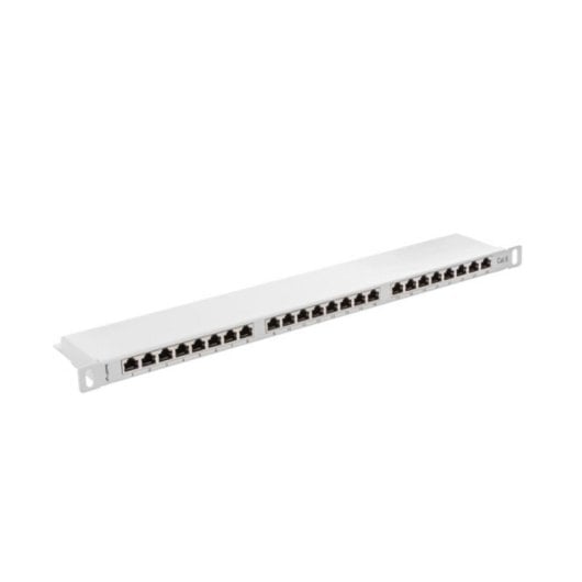 Patch Panel Lanberg PPS6-0024-S 24 puertos RJ-45 Cat6 metálico rack 0.5U