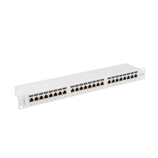 Patch Panel Lanberg PPSA-1024-S 24 Puertos Cat6a F/UTP Rack 1U Gris