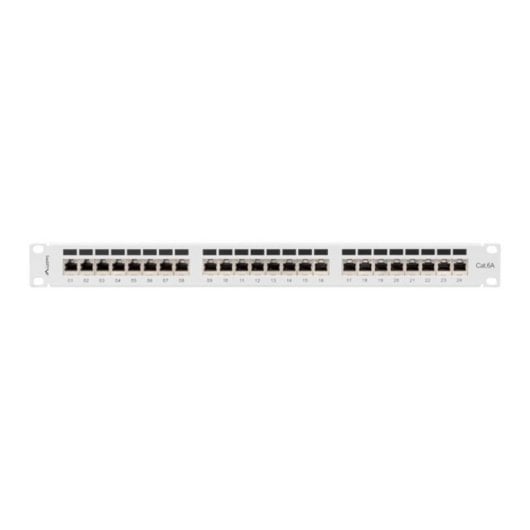Patch Panel Lanberg PPSA-1024-S 24 Puertos Cat6a F/UTP Rack 1U Gris
