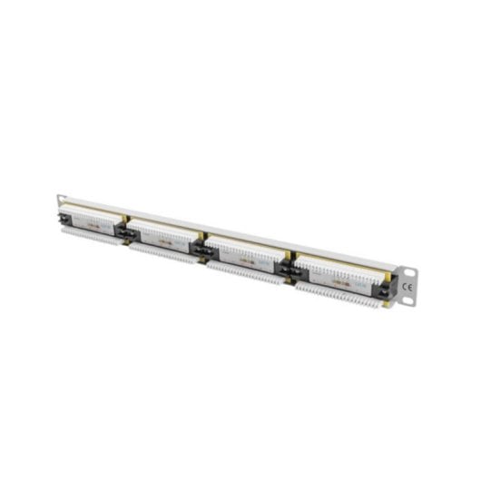 Panel Patch Lanberg PPU5-1024-S 24 puertos RJ-45 Cat5e 1U rack blanco