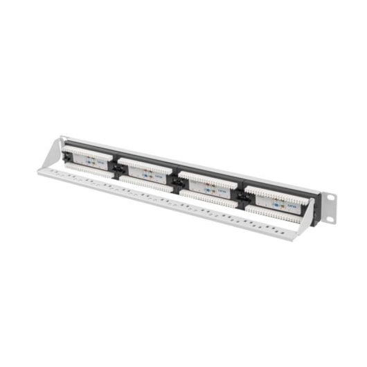 Patch Panel Lanberg PPUA-1024-S 24 Puertos Cat6a UTP Rack 1U Gris