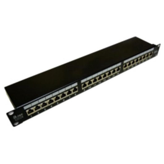 Panneau de brassage Roline PK006 24 ports Gigabit Ethernet 1U plastique noir
