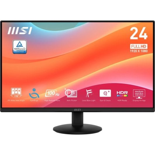 Monitor MSI Pro MP242L 23.8" FullHD 100Hz IPS Tempo de Resposta 4 ms HDR