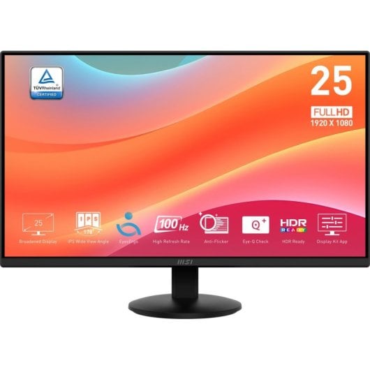 MSI Pro MP252L Monitor 24.5" FullHD 100Hz IPS HDR 1ms