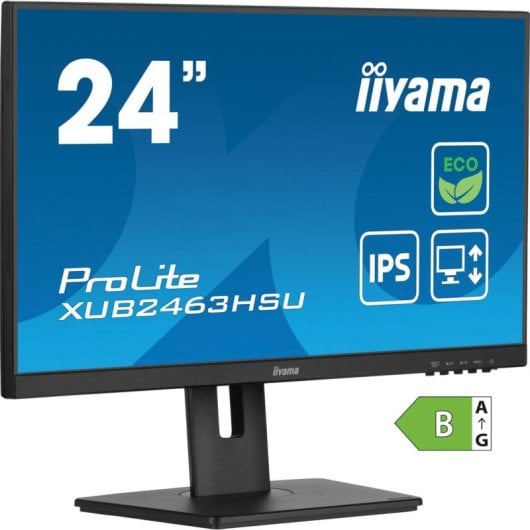 Monitor iiyama ProLite XUB2463HSU-B1 23.8" FullHD 100Hz IPS Altura Ajustável FreeSync