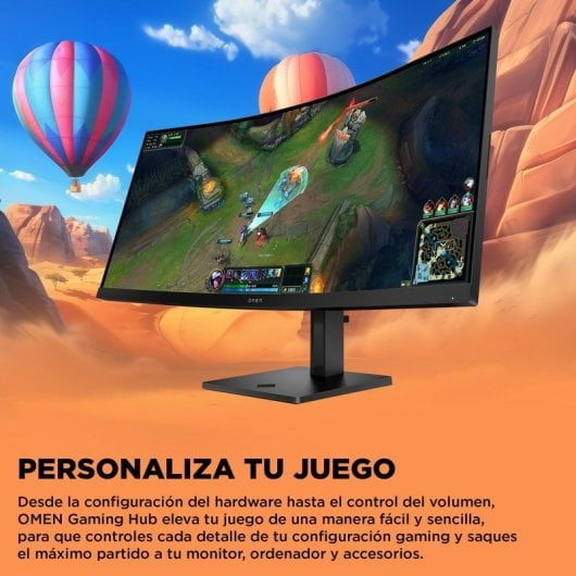 HP OMEN 34c G2 Monitor Curvo 34" UltraWide Quad HD 180Hz VA Display HDR 400 1ms
