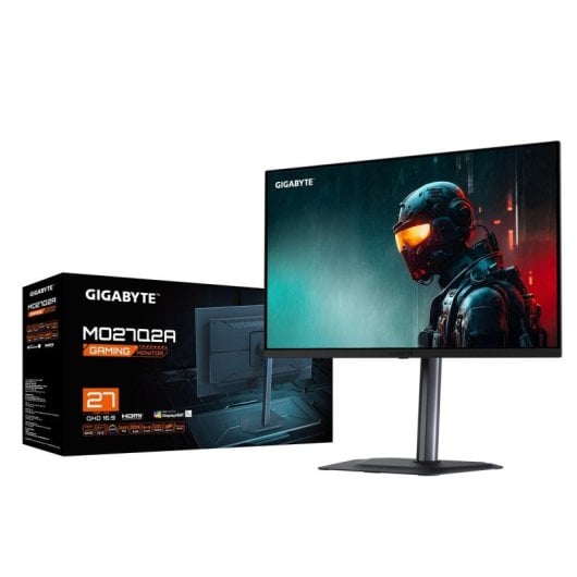 GIGABYTE MO27Q2A Monitor OLED 27" QHD 280Hz 0,03ms FreeSync Pro G-SYNC com Altura Ajustável, USB e HDR400