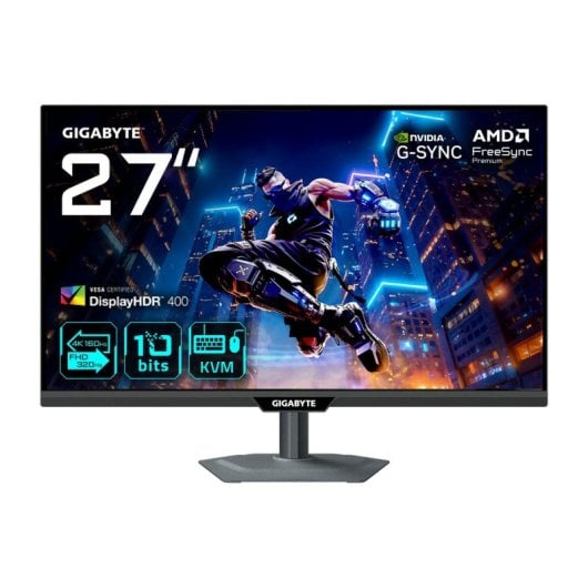 Monitor GIGABYTE M27UP 27" UltraHD 4K 160Hz SS-IPS FreeSync Premium HDR400