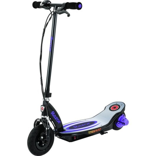 Trottinette électrique Razor PowerCore E100 100W Autonomie 60min Roues 8" Aluminium Noir Violet