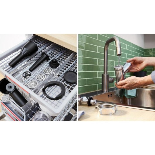 Hachoir Bosch MFWS420W 1300W Blanc Inox 2 vitesses câble 1 m