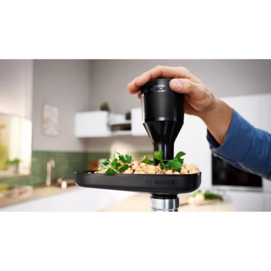 Hachoir viande Bosch MFWS430B 1900W Noir Argent 2,5kg/min plastique