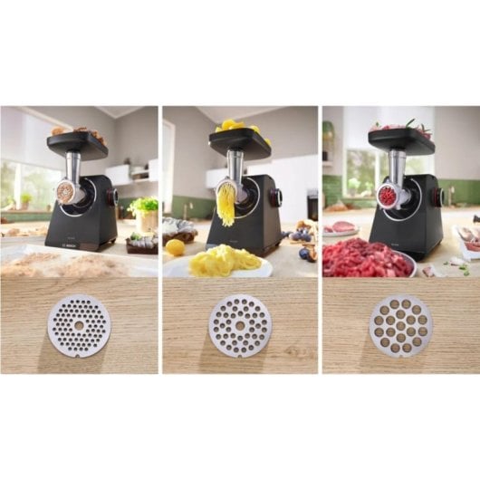 Hachoir Bosch Serie 4 MFWS440B 1900W Noir Argent 2,5kg/min Plastique