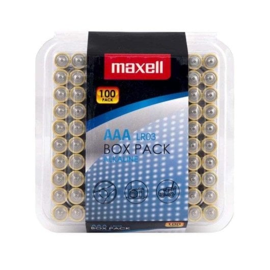 Pila Maxell 790410 AAA Alcalina 1,5 V Pack 100 Unidades