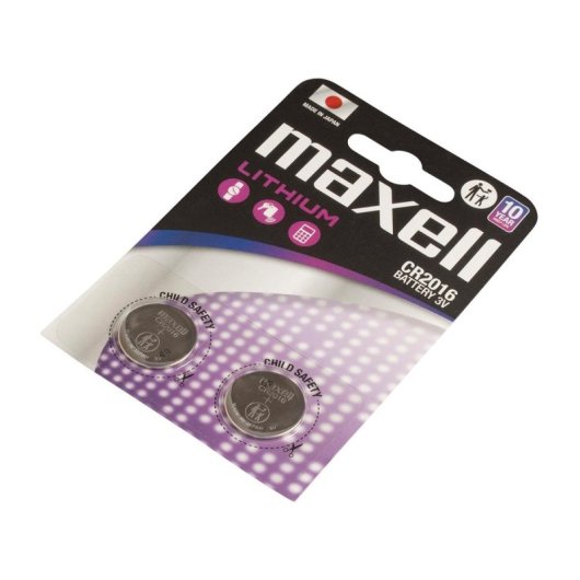 Batteria Maxell 12239100 CR2016 3V 90mAh Blister 2 Pezzi