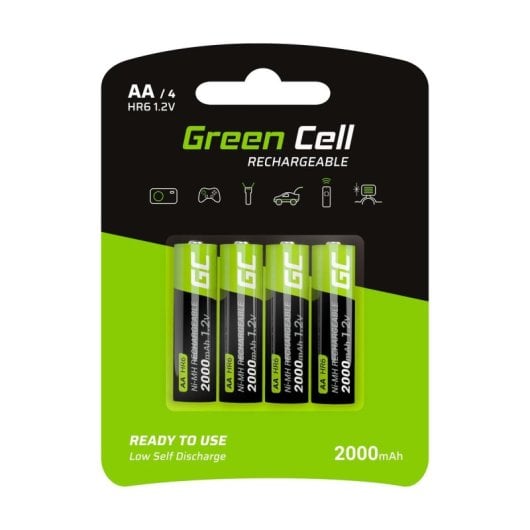 Batterie AA Green Cell GR02 NiMH 2000 mAh 1,2 V Blister x2