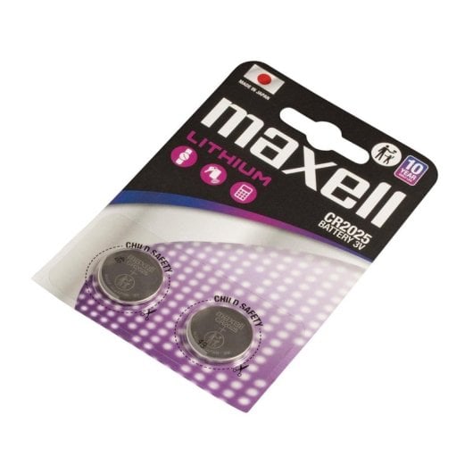 Batteria Maxell 12239200 CR2025 3V 170mAh LiMnO2 Blister 2 Pezzi