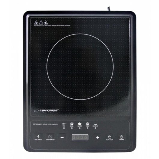 Induktionskochfeld Esperanza EKH011 Schwarz 2000W 1 Kochzone Touch Timer