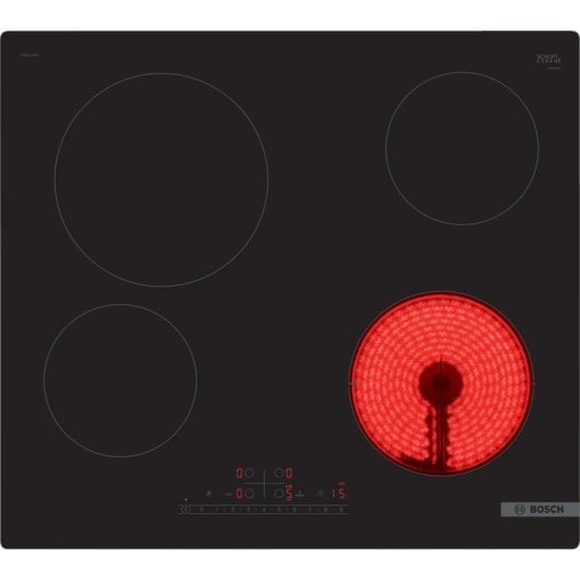 Plaque de cuisson Bosch Serie 6 PKE611FP2E 60cm 4 zones céramique noire