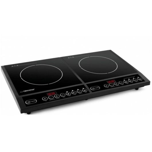 Placa de inducción Esperanza EKH008 doble zona control táctil encimera vidrio